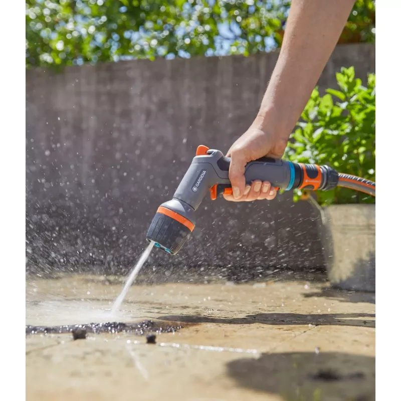 Komfortinė valymo purškimo pistoletas ecoPulse, purškimo pistoletas pilka/oranžinė
