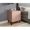 Naktinis staliukas cama meble NOVA 44x40x52 cm rožinis matinis, 1 stalčius, 16 mm korpusas