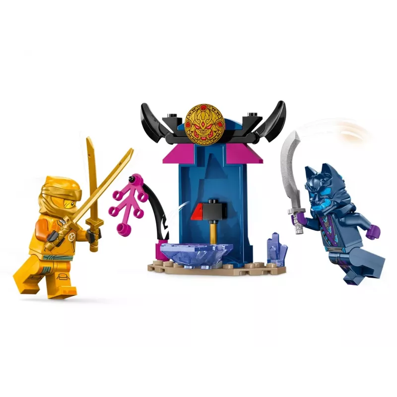 LEGO NINJAGO Arin mūšio mecha veiksmo figūrėlė, ninja žaislas berniukams, mergaitėms ir vaikams nuo 4 metų, Dragons Rising rinkinys su Arin minifigūrėle ir mini Kata