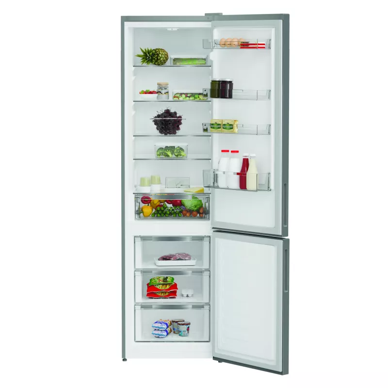 INDESIT INKS 1401 S4E | Energinio efektyvumo klasė E | Pastatomas atskirai | Kombinuotas | Aukštis 202,5 cm | Šaldytuvo naudingoji talpa 266 l | Šaldiklio naudingoji talpa 120 l | 38 dB | Sidabrinis