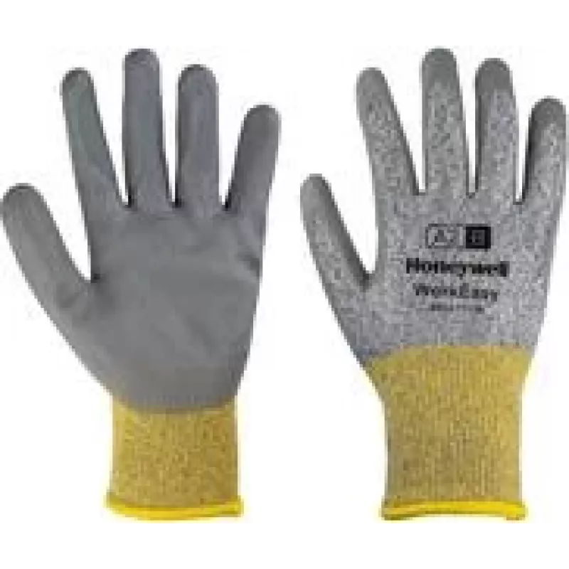 Apsauginės kumštinės pirštinės Honeywell WE22-7113G-9/L pilkos stiklo pluošto poliuretanas