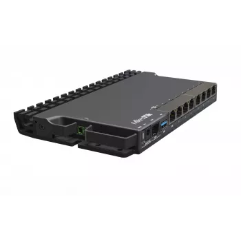 Laidinis maršrutizatorius MikroTik RB5009UG+S+IN — 1x RJ-45, 7x Gigabit variniai, 1x SFP+, PoE, DC, 2.5GbE sąsaja, juodas