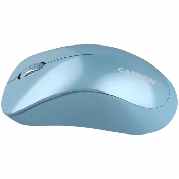 CANYON MW-11, 2,4 GHz belaidė pelė, su 3 mygtukais, 1200 DPI, Baterija: AAA*2 vnt., Mėlyna 67*109*38 mm 0,063 kg