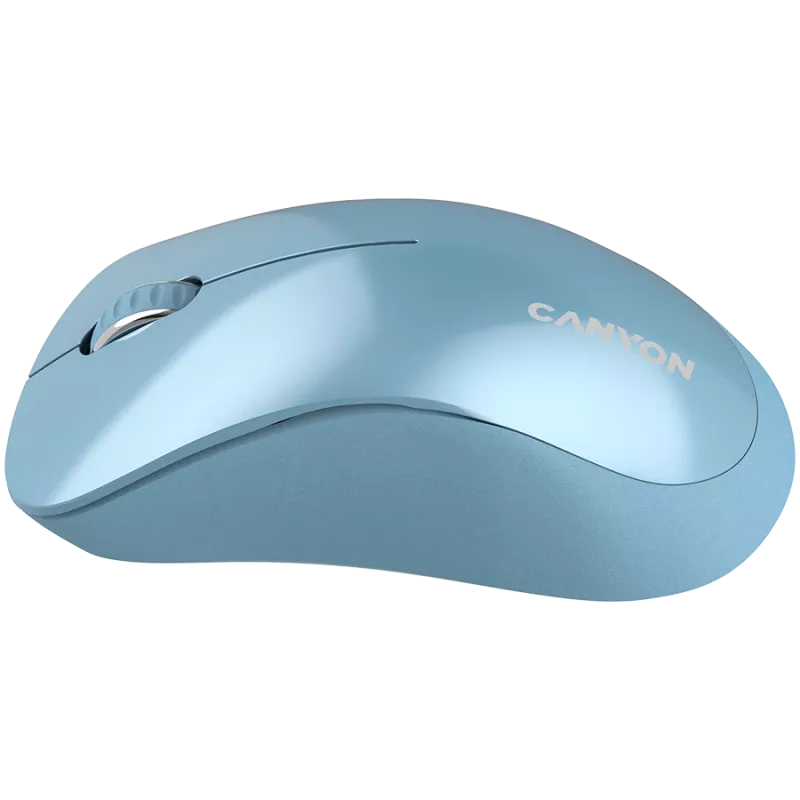 CANYON MW-11, 2,4 GHz belaidė pelė, su 3 mygtukais, 1200 DPI, Baterija: AAA*2 vnt., Mėlyna 67*109*38 mm 0,063 kg