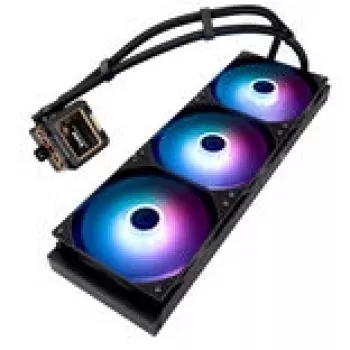 CPU aušintuvas Thermalright Frozen Warframe 420 Juoda ARGB — 140 mm ARGB ventiliatoriai, 420 mm radiatorius
