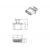 Socket safety cover DeLOCK 64013 USB Type-C Juoda
