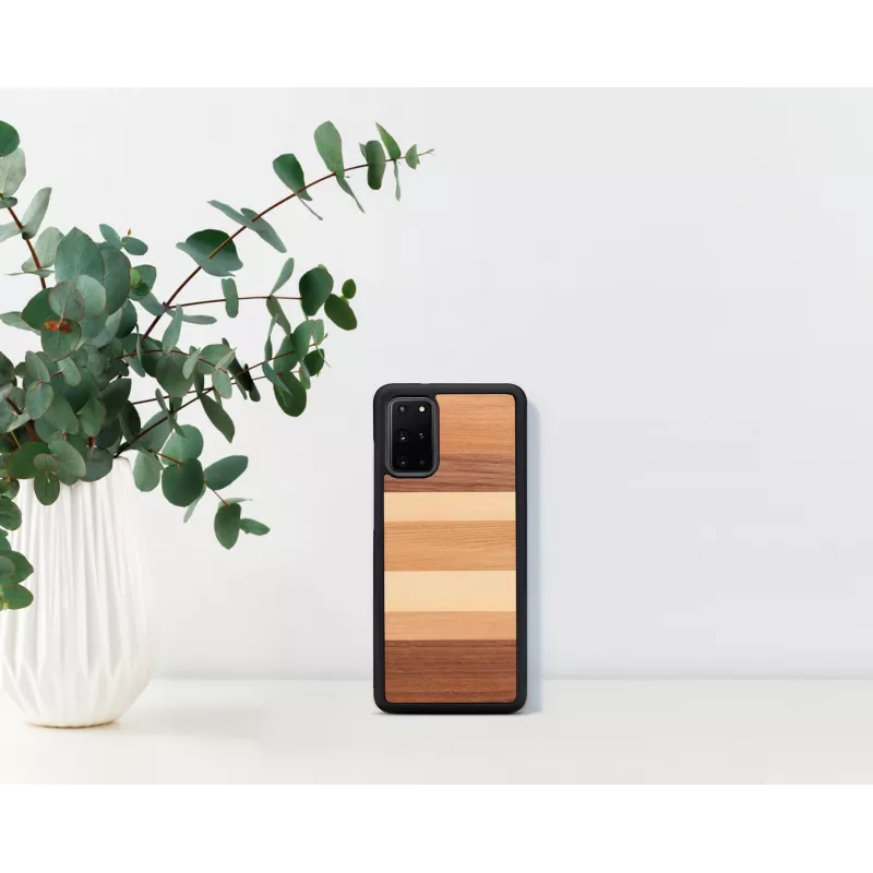 Apsauginis man and wood telefono dėklas Samsung Galaxy S20+ — juodas