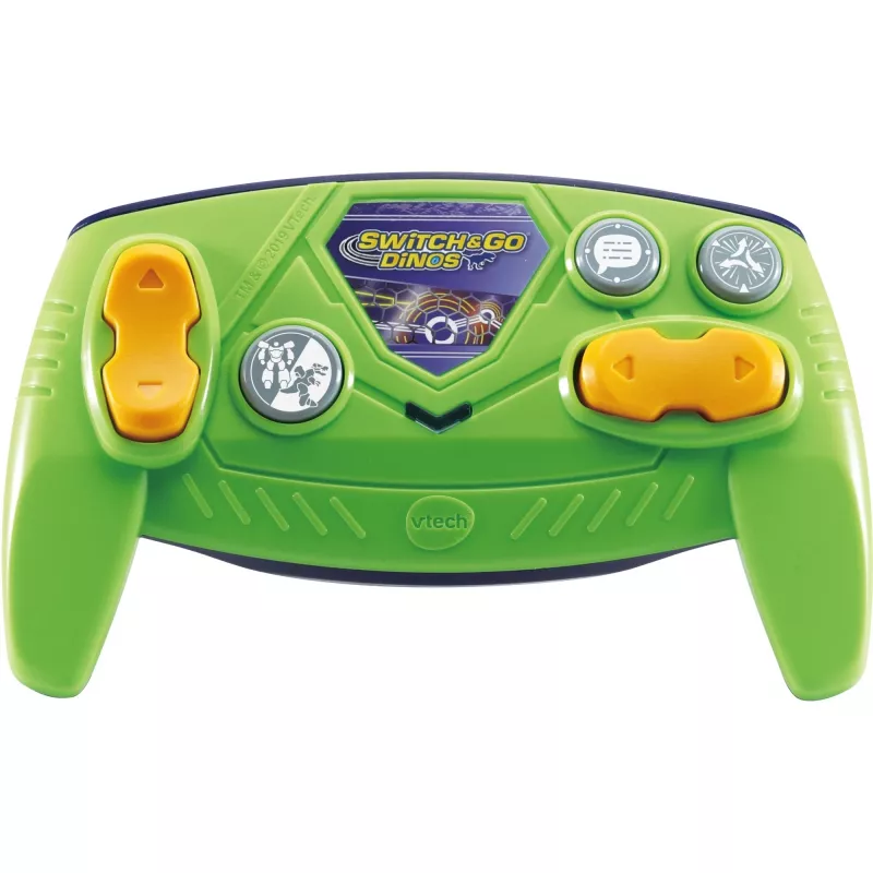 Nuotoliniu būdu valdomas žaislas dinozauras VTech Switch & Go Dinos T-Rex, transformuojamas iš dinozauro į transporto priemonę, skirtas vaikams