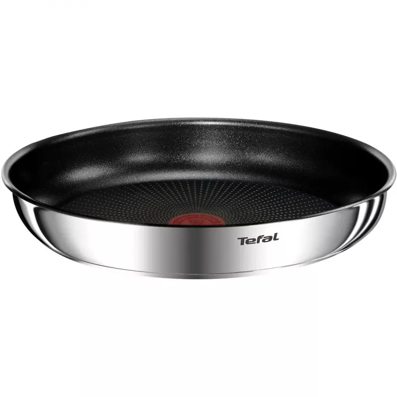 Puodų rinkinys Tefal Ingenio Emotion L897SB74 — 11 dalių sukraunamas, nerūdijančio plieno, su nelimpančia danga, tinkamas orkaitei, Thermo-Spot