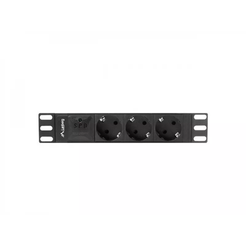 LANBERG MAITINIMO JUOSTA 10 RACK (1U, 16A, 3X SHUKO)