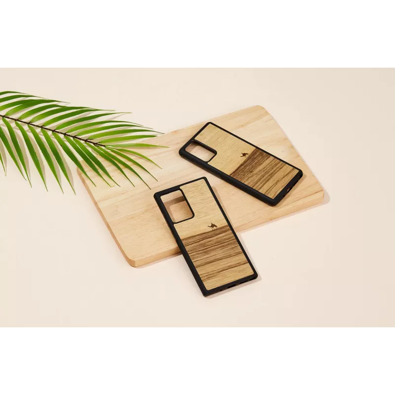 Apsauginis telefono dėklas Man and Wood Galaxy Note 20 — terra Juoda
