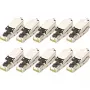 Field Termination Plug DIGITUS CAT 6A STP RJ-45 vyriškas su dulkių gaubteliu ir lenkimo apsauga — pakuotė po 10 vnt.