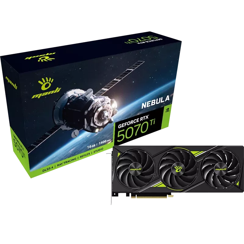 Grafikos plokštė Manli GeForce RTX 5070 Ti — 16GB GDDR, PCIe