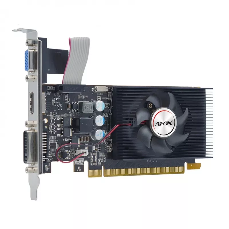 Grafikos plokštė AFOX AF240-1024D3L2 — NVIDIA GeForce GT 240, 1 GB GDDR3, 128 bitų, PCIe 2.0