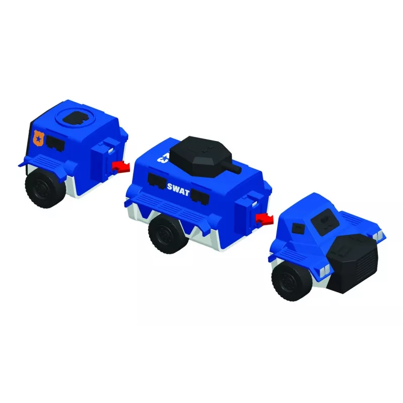 Transporto priemonių rinkinys Popular Playthings Mix or Match Vehicles Police