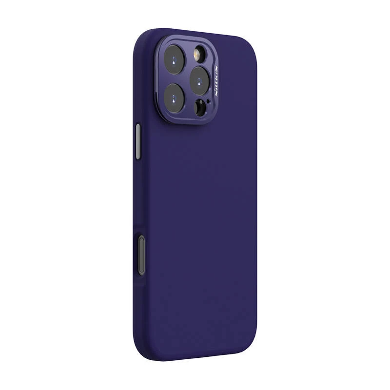 Telefono dėklas Nillkin LensWing Magnetic skirtas iPhone 16 Pro Max — violetinė, magnetinis tvirtinimas, tikslūs išpjovimai