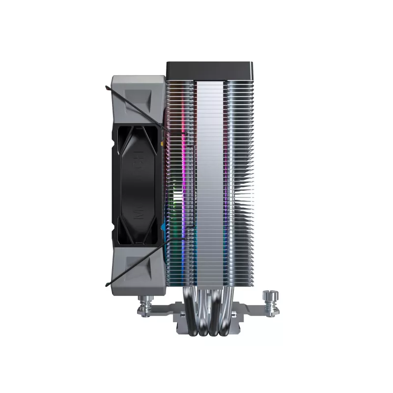 Oro aušintuvas Montech NX400 ARGB, 120 mm ventiliatorius, FDB, 800–1950 RPM, TDP 270 W, juoda