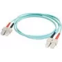 Dvipusis šviesolaidinis kabelis FISCHER C2G 10Gb 50/125 OM3 PVC 10Gb/s 50/125µm OM3 Duplex