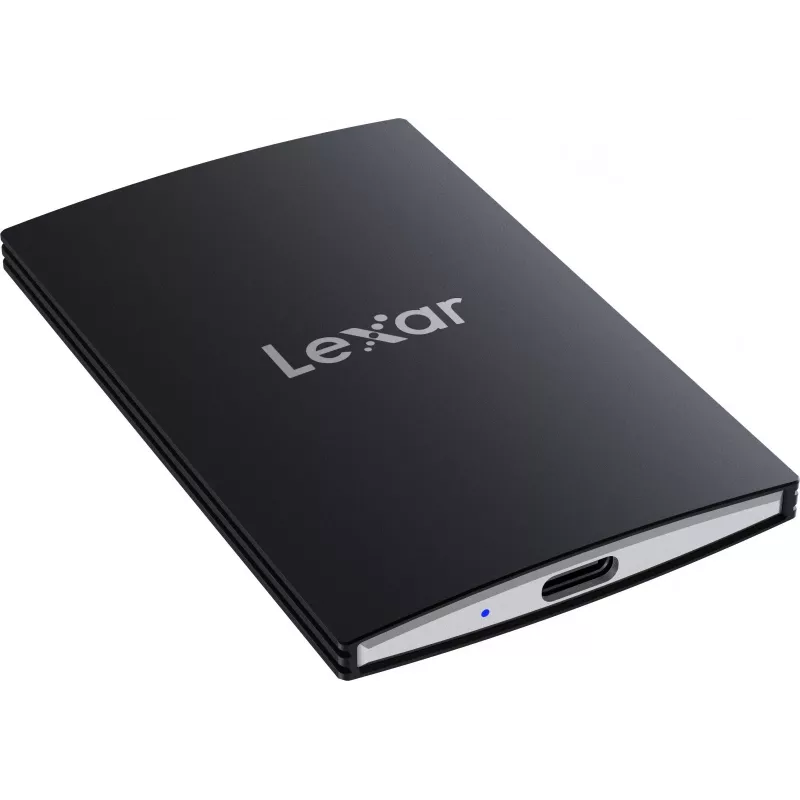Nešiojamasis SSD Lexar SL500 1 TB – USB Type-C, USB 3.2 Gen 2x2, iki 2000 MB/s, aliuminio korpusas, 0,043 kg, juodas