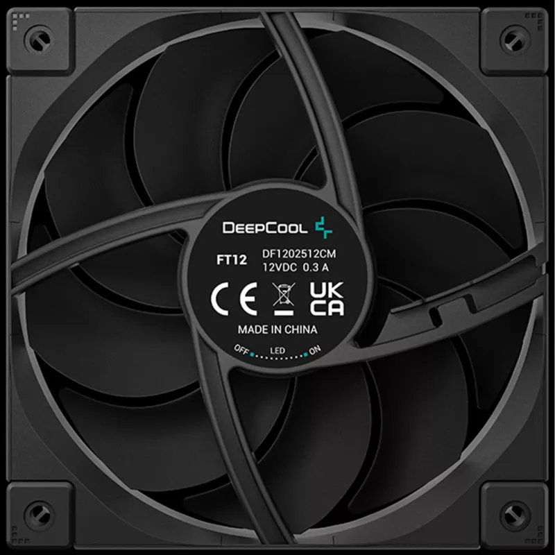 Deepcool FT12 120mm korpuso ventiliatorius – juodas