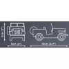 Konstrukcinis žaislas Cobi Jeep Willys CJ-2A žalias modelis 24517 – kaladėlių rinkinys