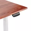 Reguliuojamo aukščio stalas Up Up Bjorn White, stalviršis M Dark Walnut