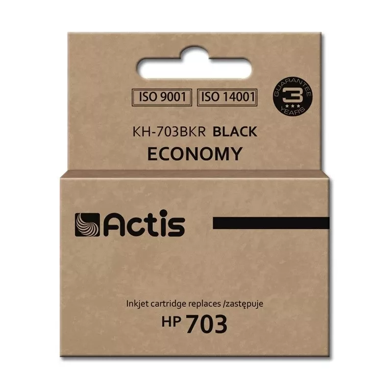 Actis KH-703BKR rašalas (pakaitalas HP 703 CD887AE; standartinis; 15 ml; juodas)