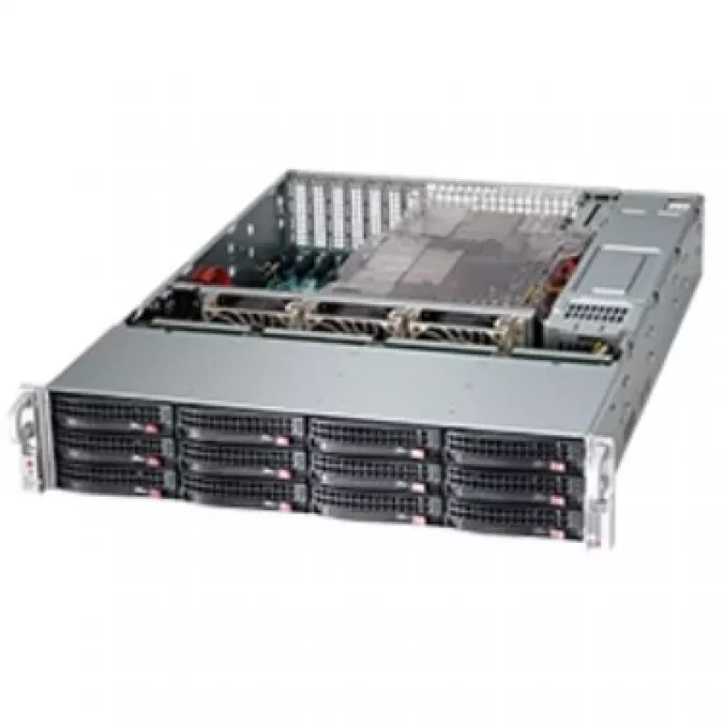 Serverio korpusas Supermicro SC826BE1C4-R1K23LPB stovo juodas