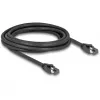 DeLOCK RJ45 tinklo kabelis Cat.8.1 S/FTP 3 m 40 Gbps juodas