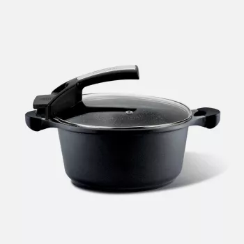 Pensofal Saxum 24 cm puodas su stikliniu dangčiu — Pensofal Saxum 24 cm puodas