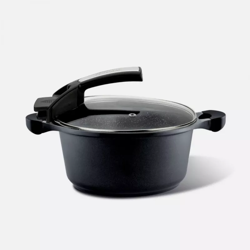 Pensofal Saxum 24 cm puodas su stikliniu dangčiu — Pensofal Saxum 24 cm puodas