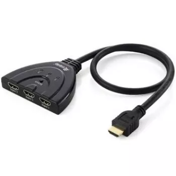Equip 3x1 HDMI jungiklis, 1920 x 1080 taškų, Full HD, juoda