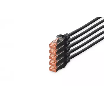 Tinklo kabelis Digitus CAT 6 S/FTP RJ-45 10 m juodas