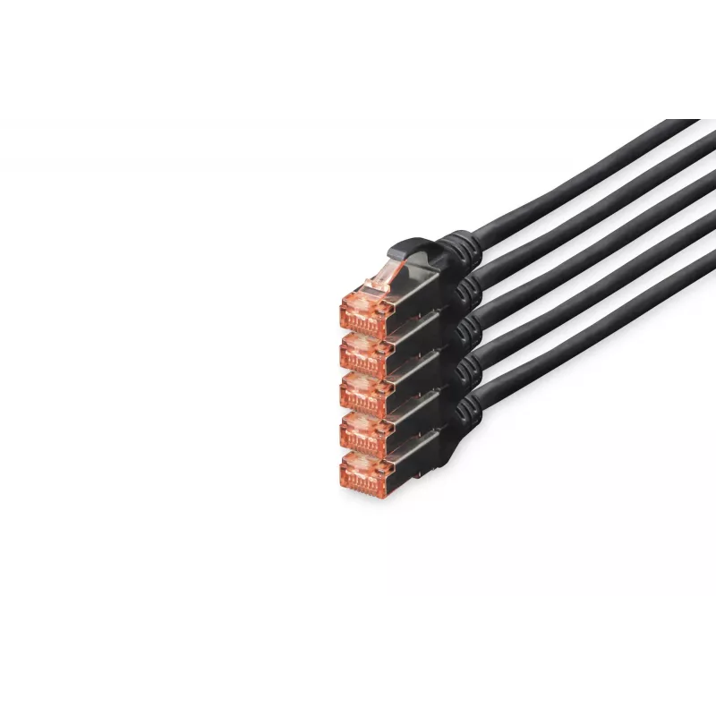 Tinklo kabelis Digitus CAT 6 S/FTP RJ-45 10 m juodas