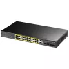 Valdomas komutatorius Cudy GS2028PS4 L2 Gigabit Ethernet 24 prievadai PoE 1U juodas