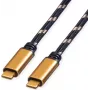 ROLINE GOLD USB4 Gen3x2 40Gbit/s kabelis C-C ST/ST 100W 1m - kabelis - skaitmeninis / duomenų (11.02.9038)