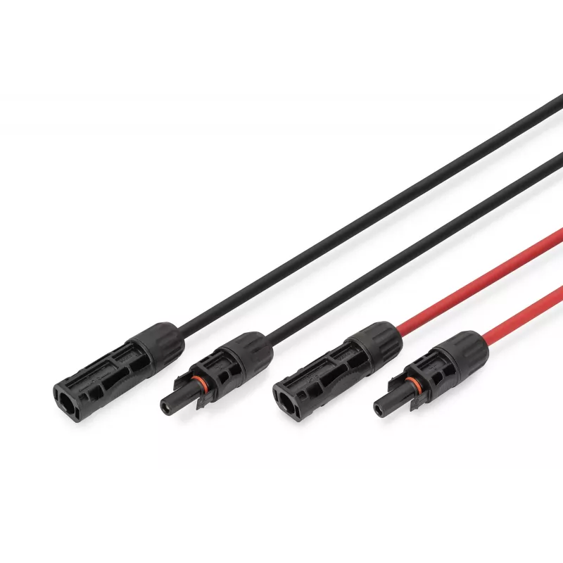 Kabelis Digitus DK-SCEC64-0050 4 mm² MC4 5 m Juoda Raudona