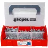 Varžtų rinkinys FISCHER FixTainer PowerFast II, 702 vnt., pilnas sriegis, cinkuotas
