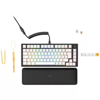 Mechaninė klaviatūra GLORIOUS GMMK PRO Prebuilt Edition USB-C apšviečiama QWERTY ISO UK išdėstymas