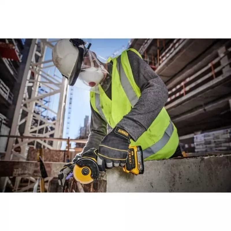 DeWALT DCS438N-XJ 18V XR kampinis šlifuoklis be laidų, 76 mm