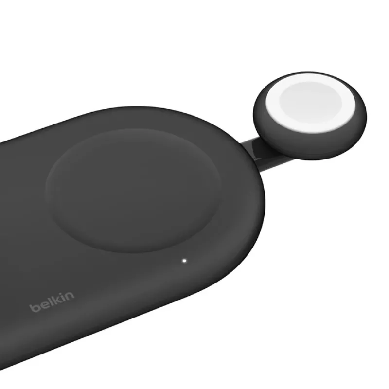 Belaidis USB išmaniojo laikrodžio įkroviklis Belkin BoostCharge — 5 W, vidaus / lauko, juoda / balta