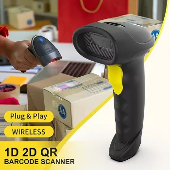 Brūkšninių kodų skaitytuvas QOLTEC 50880 1D/2D USB — rankinis skaitytuvas su USB sąsaja