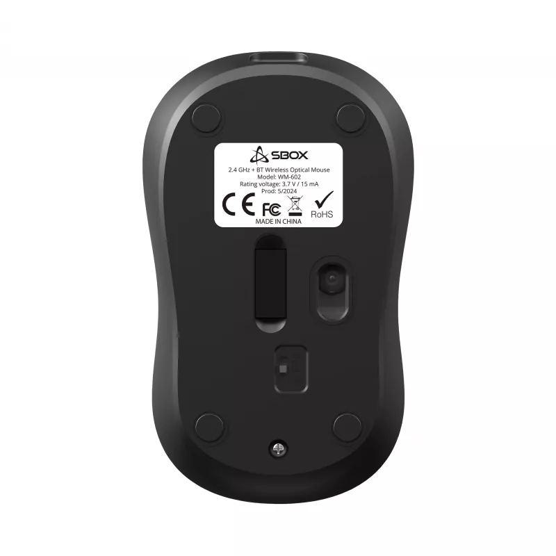 Pelė SBOX WM-602 juoda belaidė sąsaja
