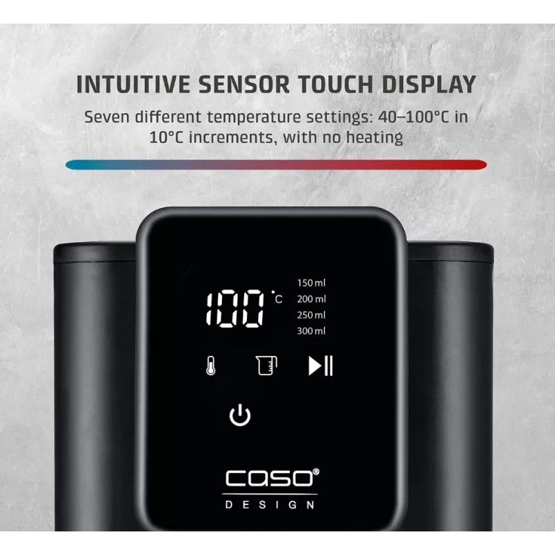 Caso Turbo karšto vandens dozatorius | HW 616 | Vandens dozatorius | 2600 W | 2,5 L | Plastikas/Nerūdijantis plienas | Juodas/Nerūdijantis plienas