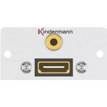 Kištukinis lizdas HDMI + 3.5mm Kindermann 7444000589