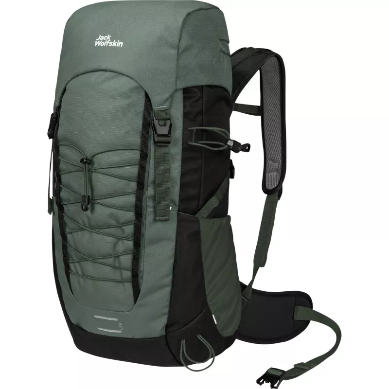Jack Wolfskin Kids Peak Hiker Backpack - Dark Green, 28 L