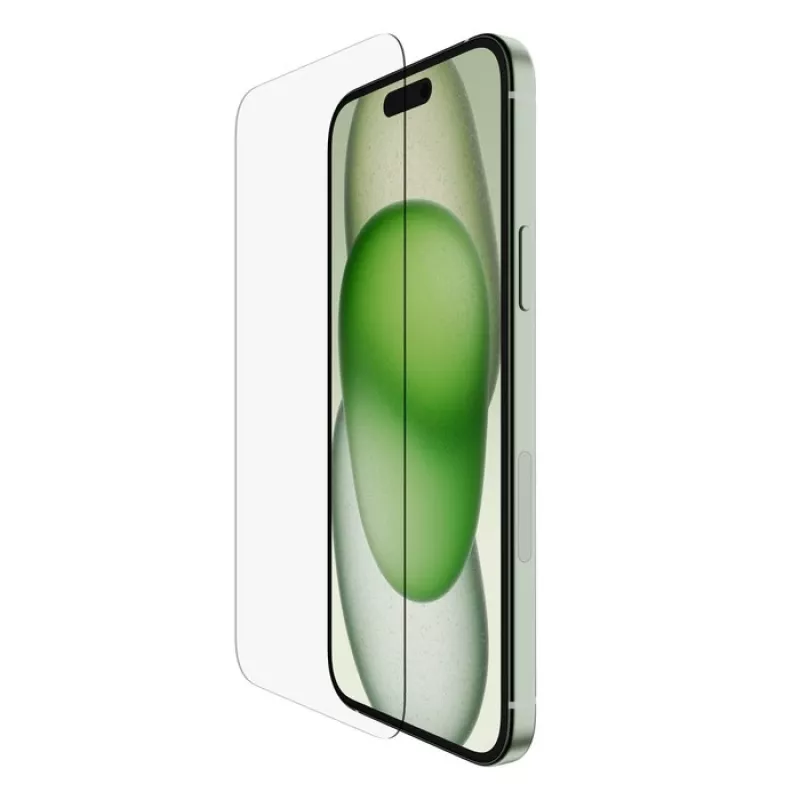 Ekrano apsauga Belkin ScreenForce, skirta iPhone 16 Plus, antibakterinis grūdintas stiklas