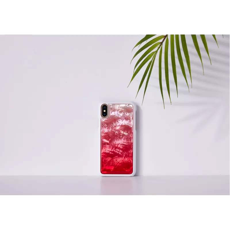 Telefono dėklas iKins, skirtas iPhone XS / iPhone X — Pink Lake White apsauginis dangtelis