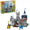 Konstruktorius LEGO Creator 3-in-1 viduramžių riterio pilies rinkinys 31168 — 1371 dalis, 6 mini figūrėlės, amžius 9+