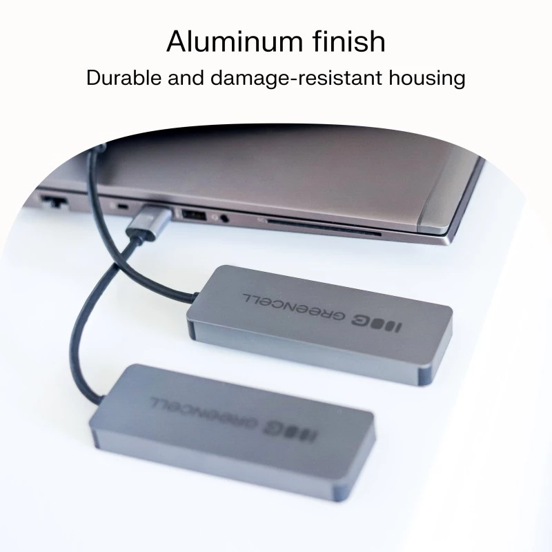 USB šakotuvas Green Cell HUB-GC-C4A — 4 prievadų USB-C 3.0 šakotuvas